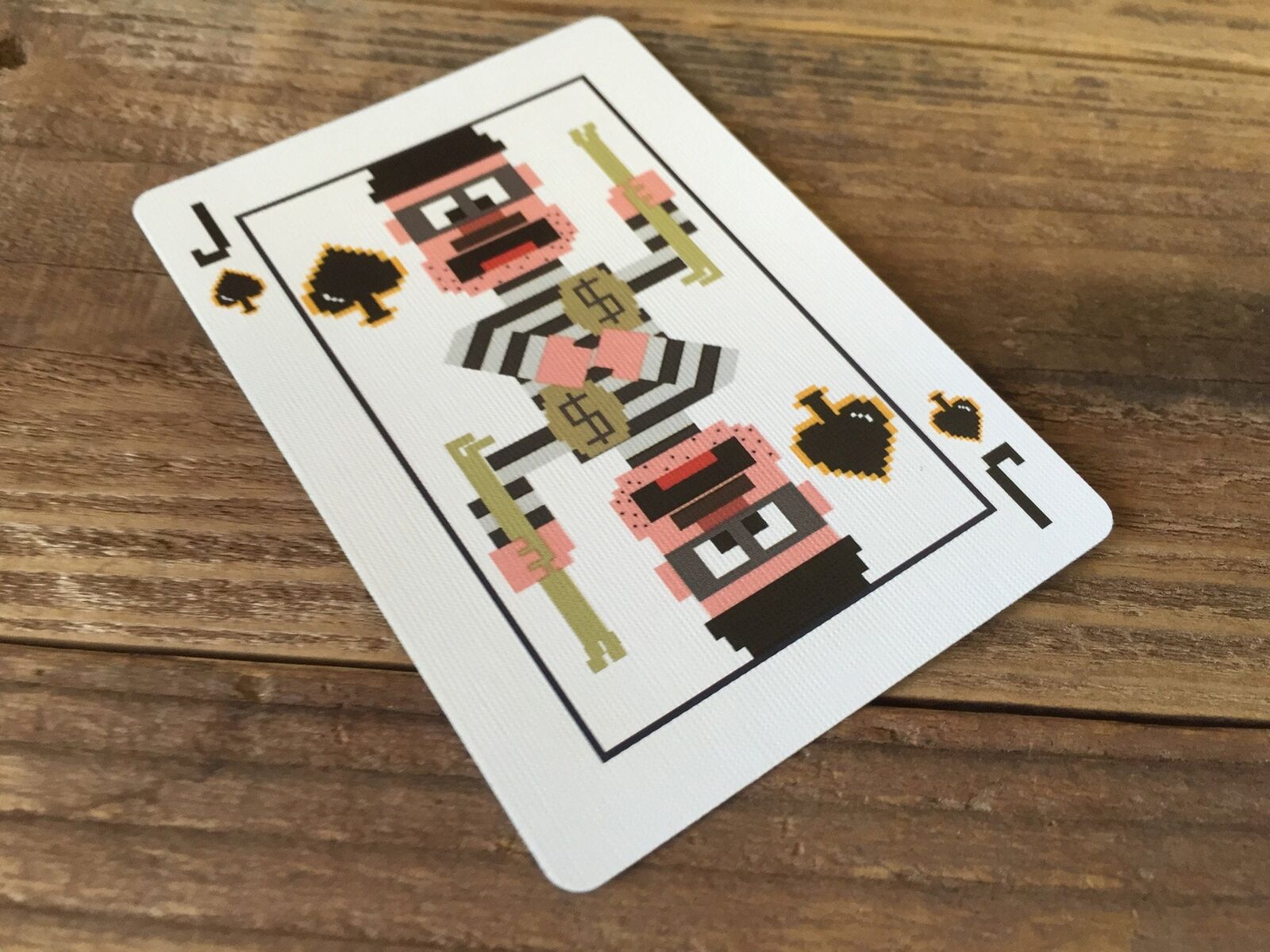 Bicycle 8-Bit Pixelated Limited Gold Playing Cards