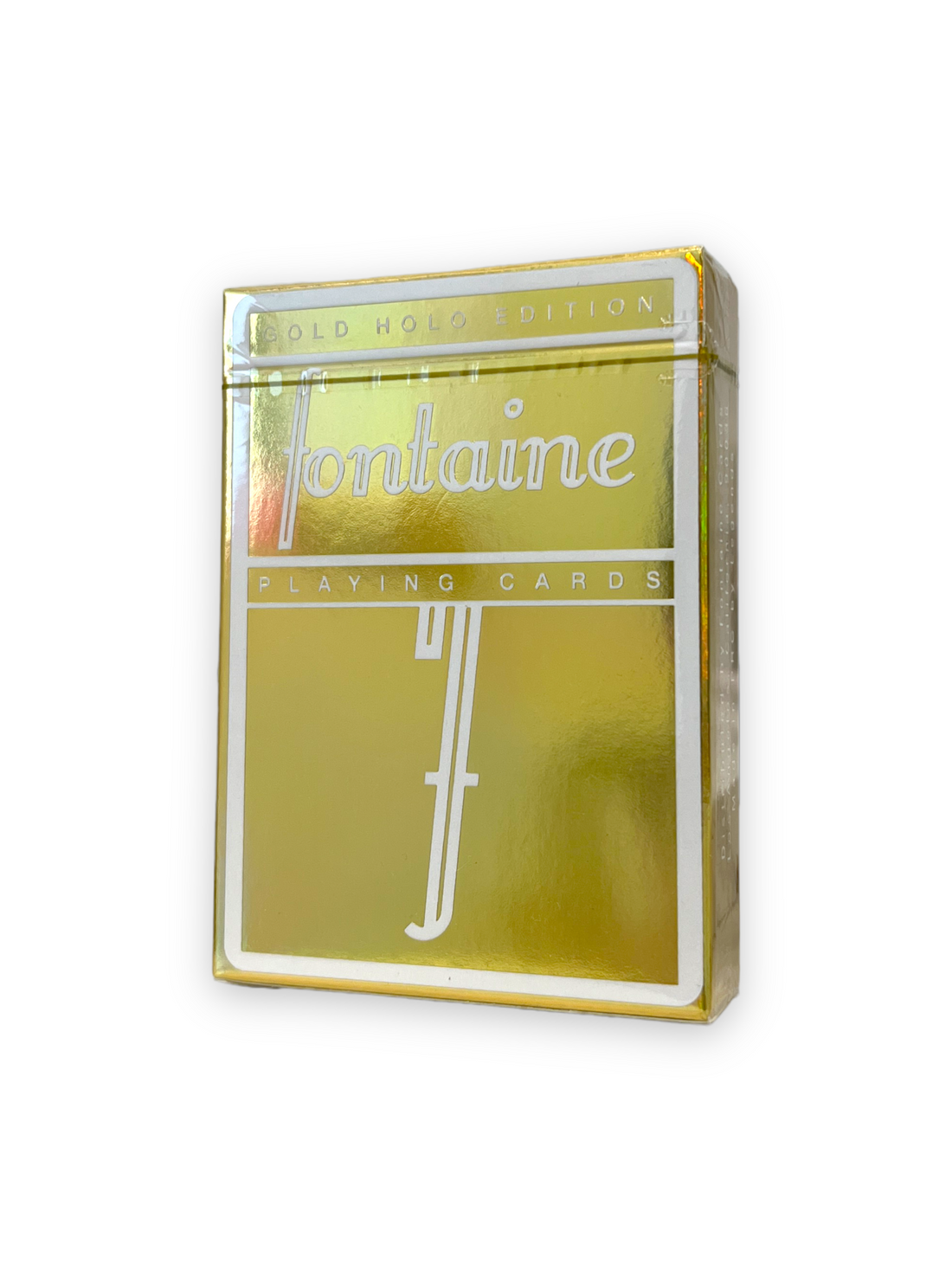 Gold Holo Foil Fontaine Playing Cards