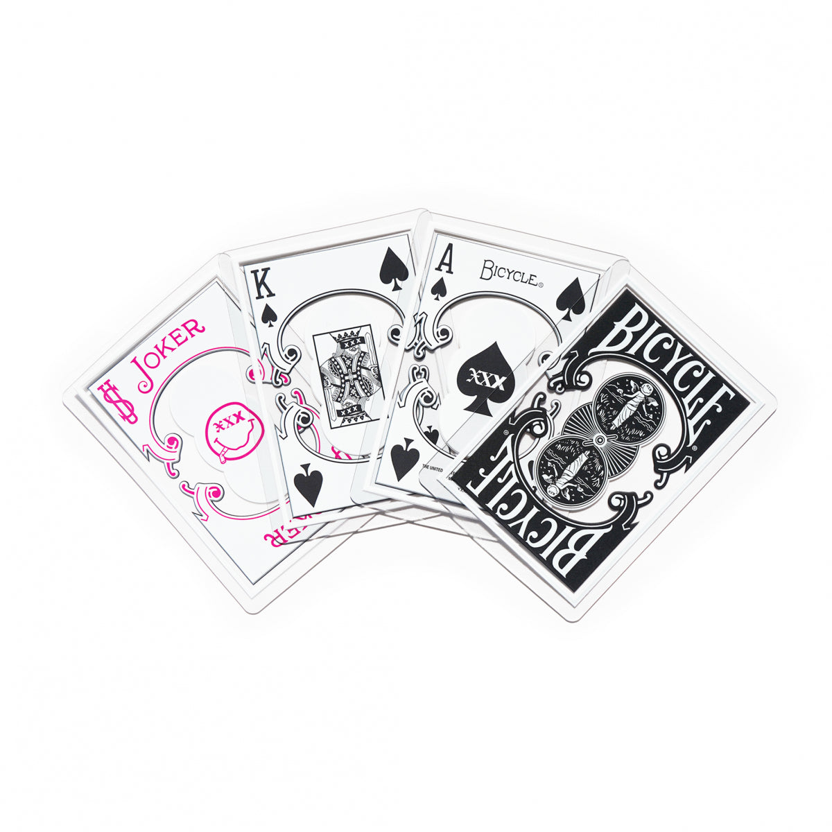 Bicycle God Selection XXX Clear Plastic Playing Cards