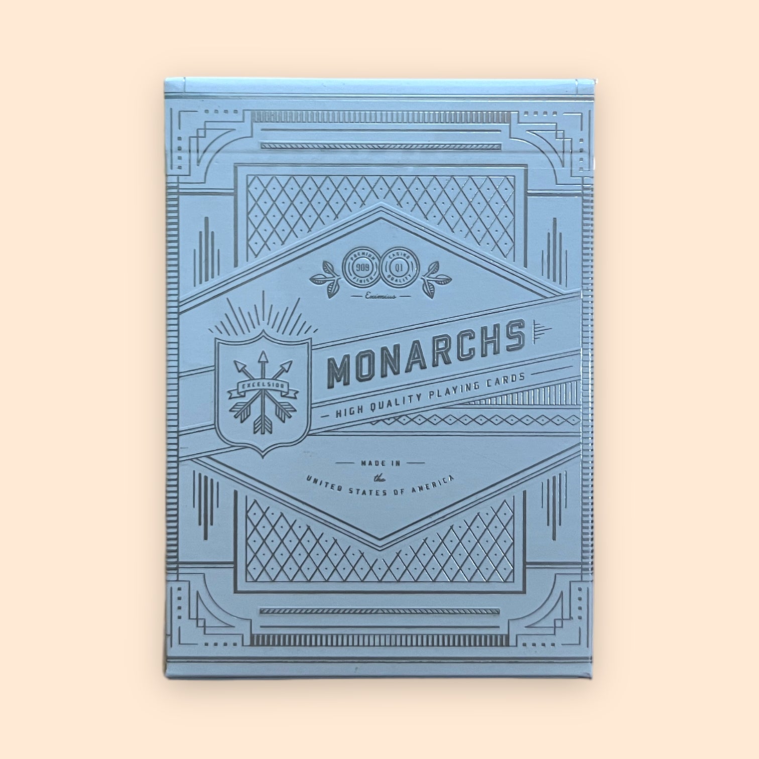 Silver Monarch playing cards
