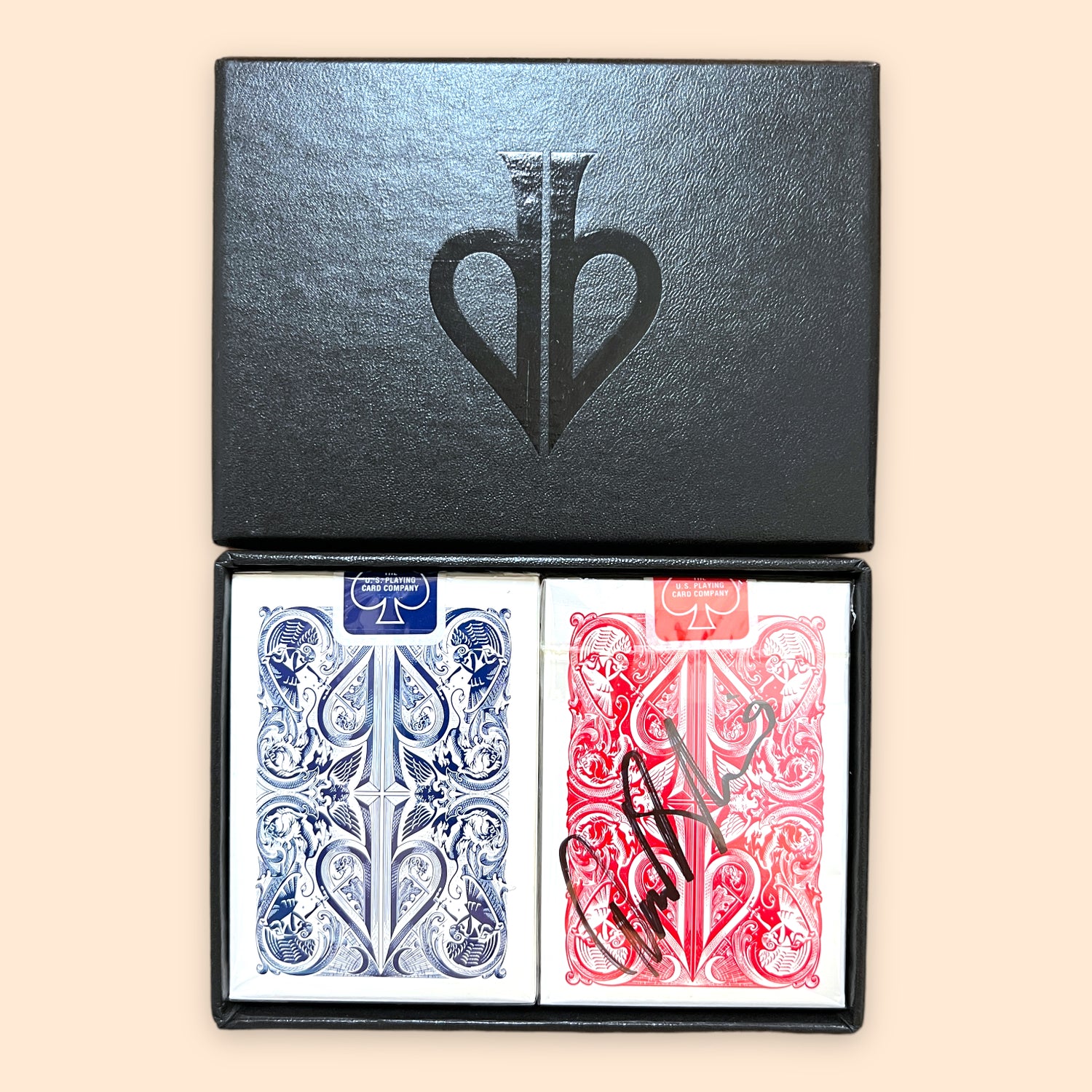 David Blaine Split Spades Lions Signed Playing Cards Box Set