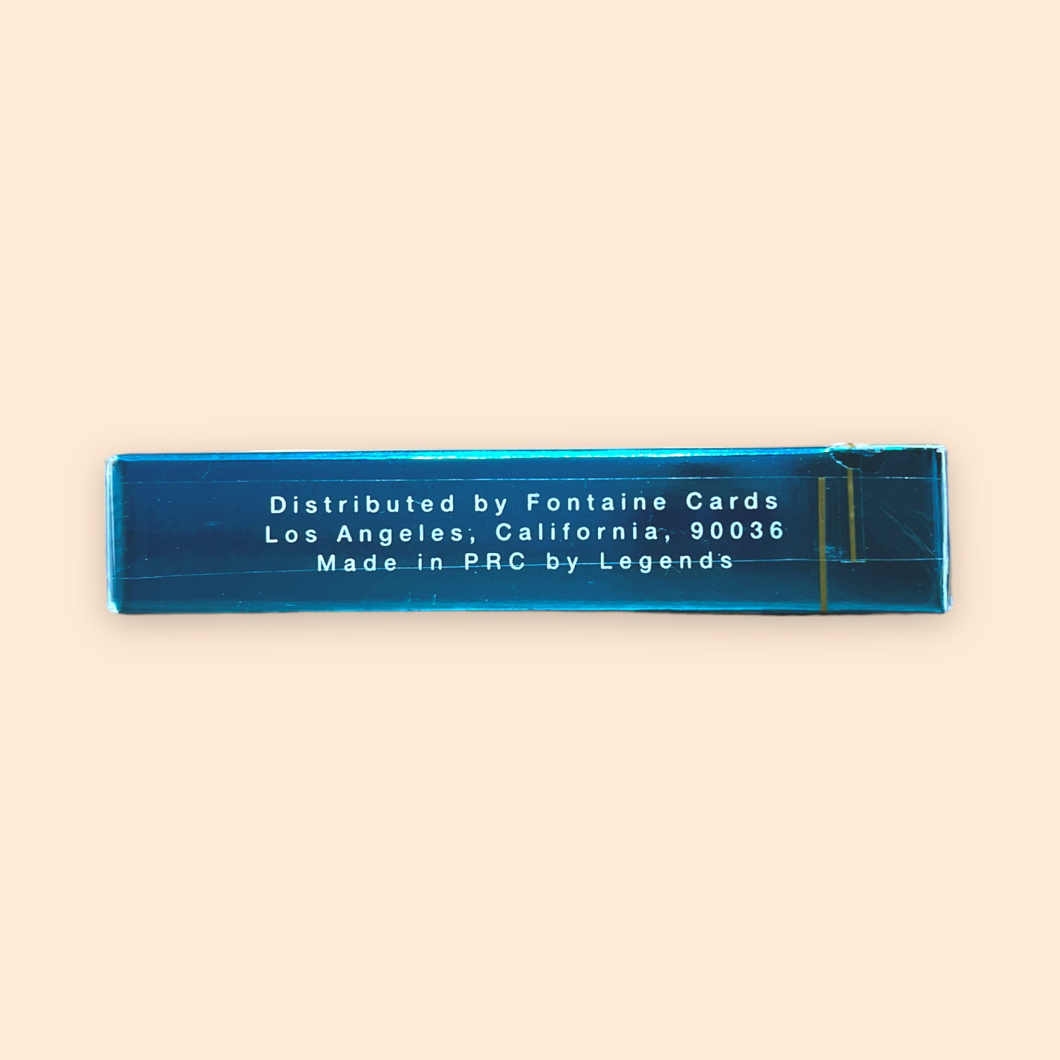 Fontaine Turquoise Foil playing cards