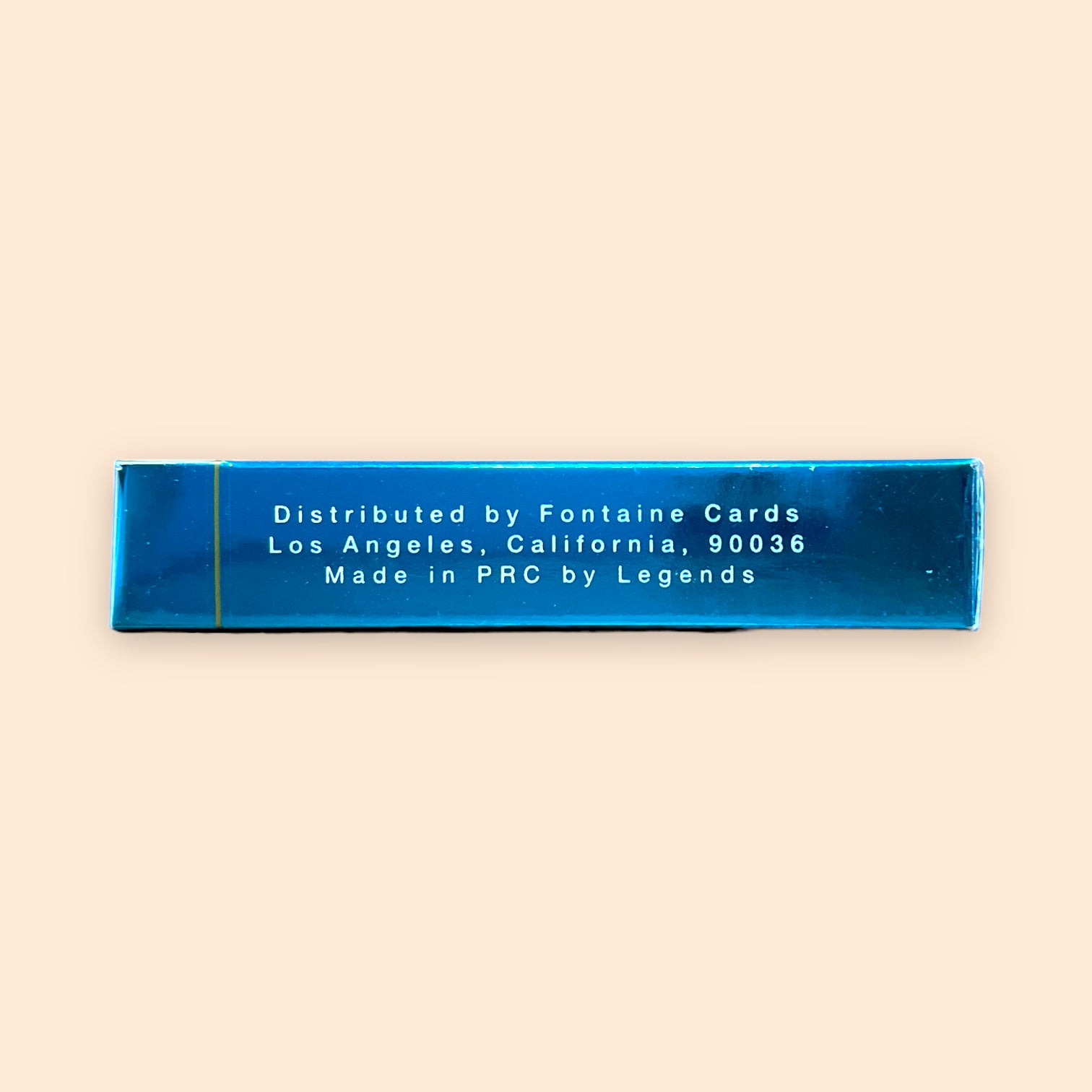 Fontaine Turquoise Foil playing cards