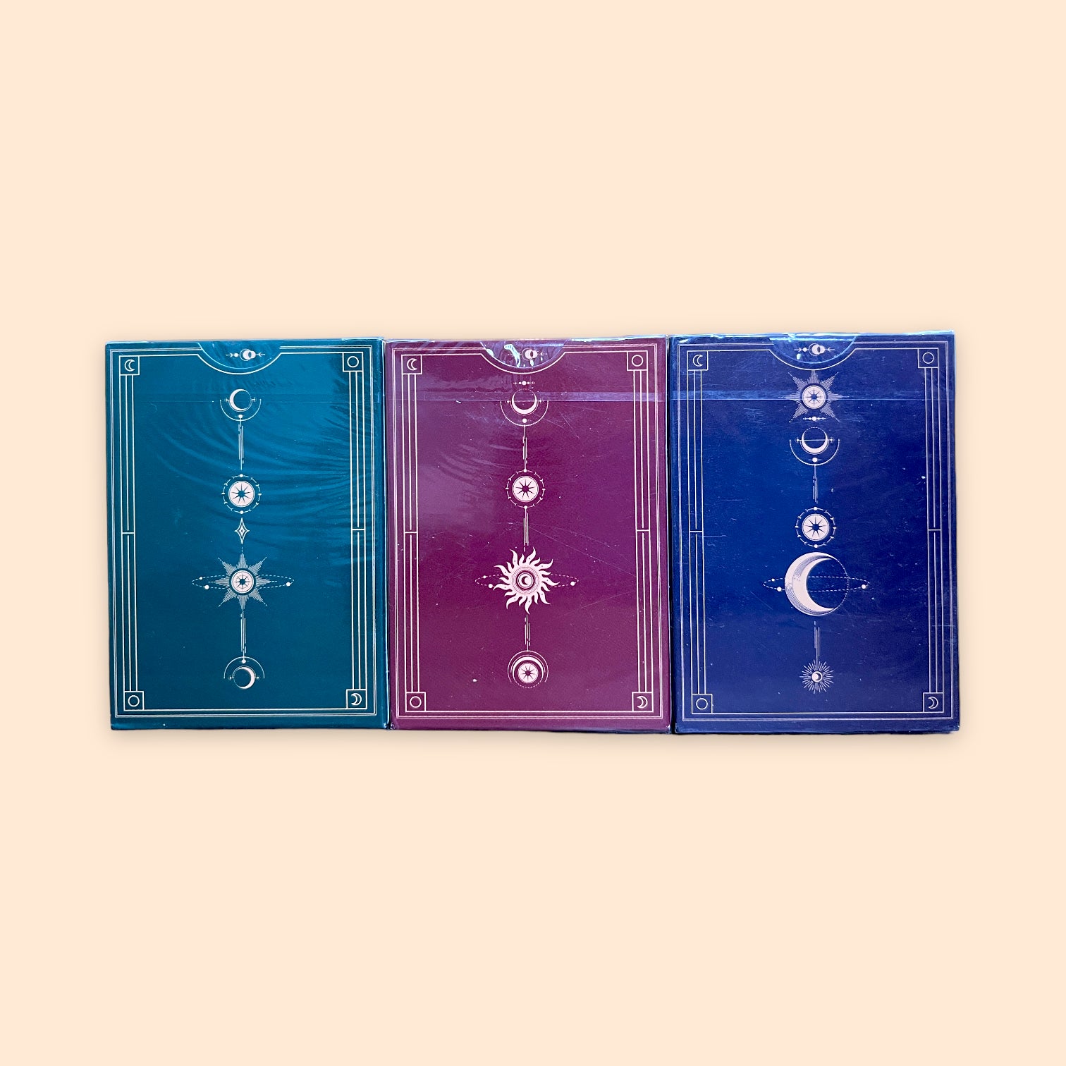 Violet Luna Moon + Helius Sun + Esther Star Standard + Deluxe Playing Cards Set