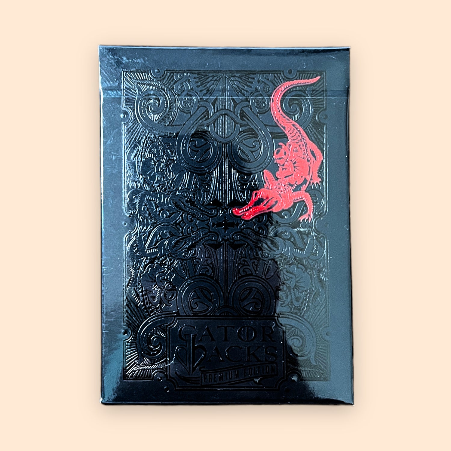 David Blaine Red Gatorback playing cards