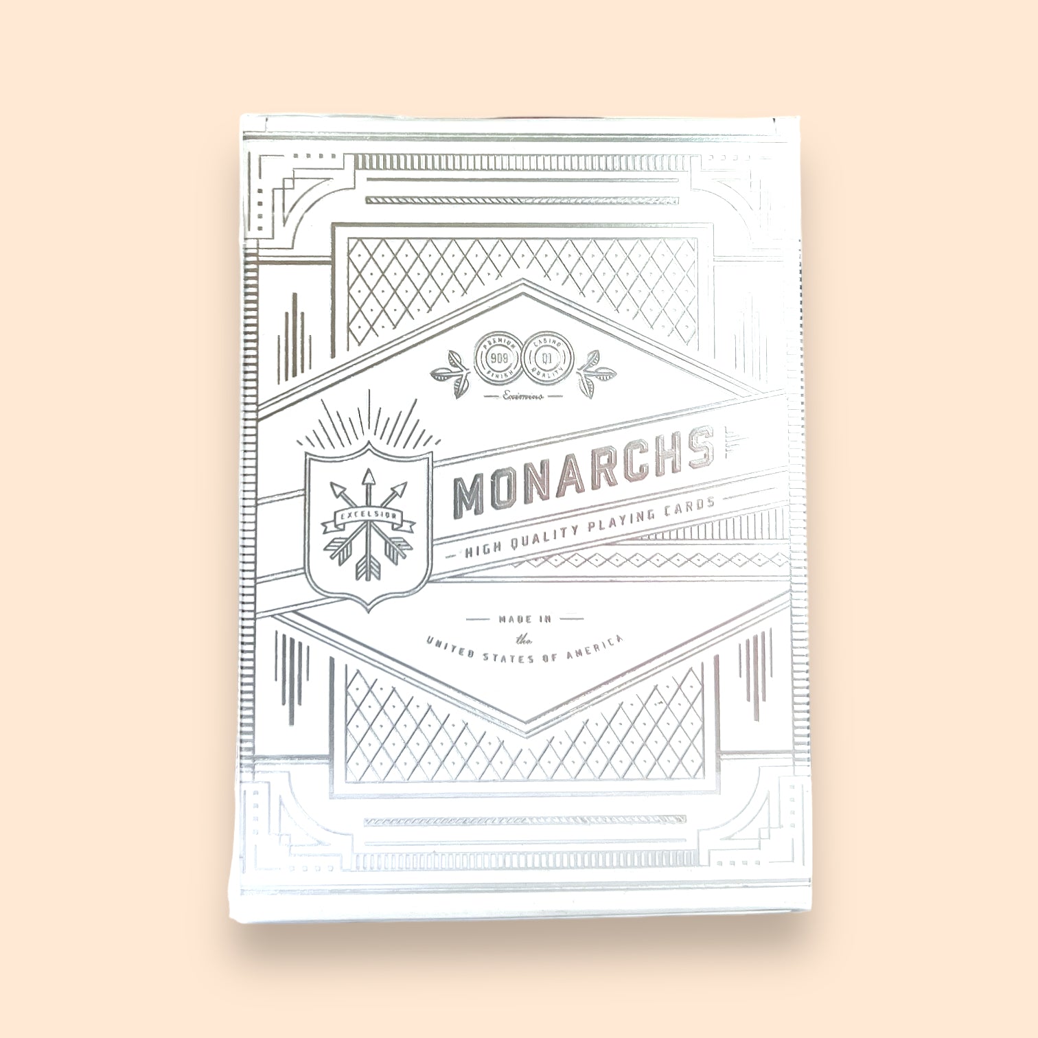 Silver Monarch playing cards