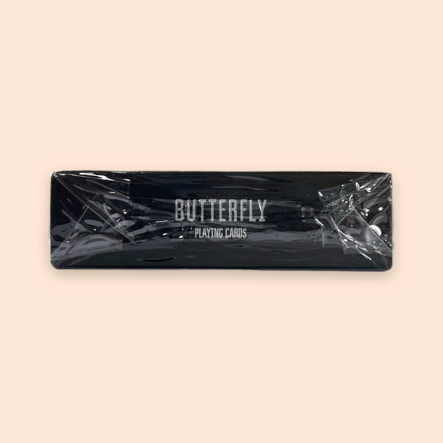 Prototype Butterfly Playing Cards Black & Silver