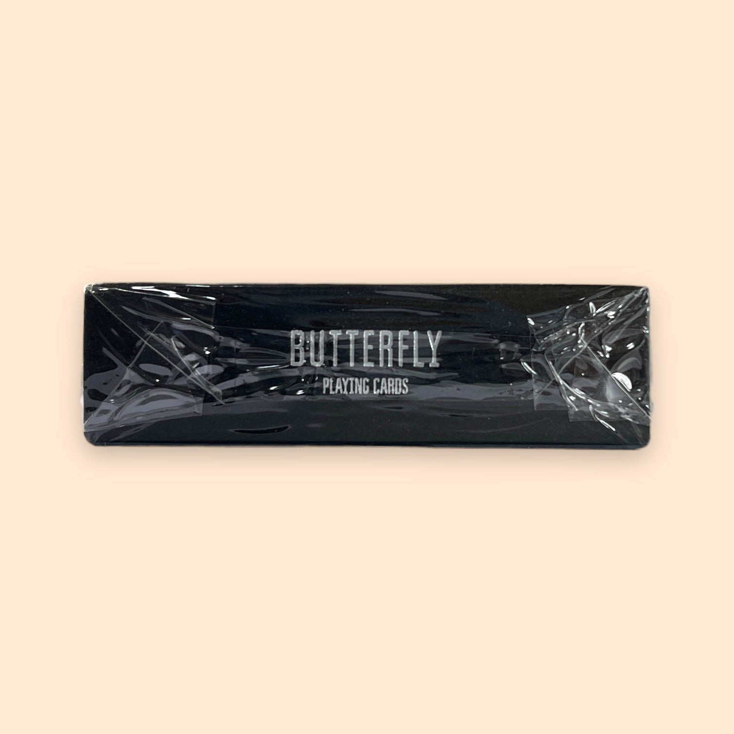Prototype Butterfly Playing Cards Black & Silver