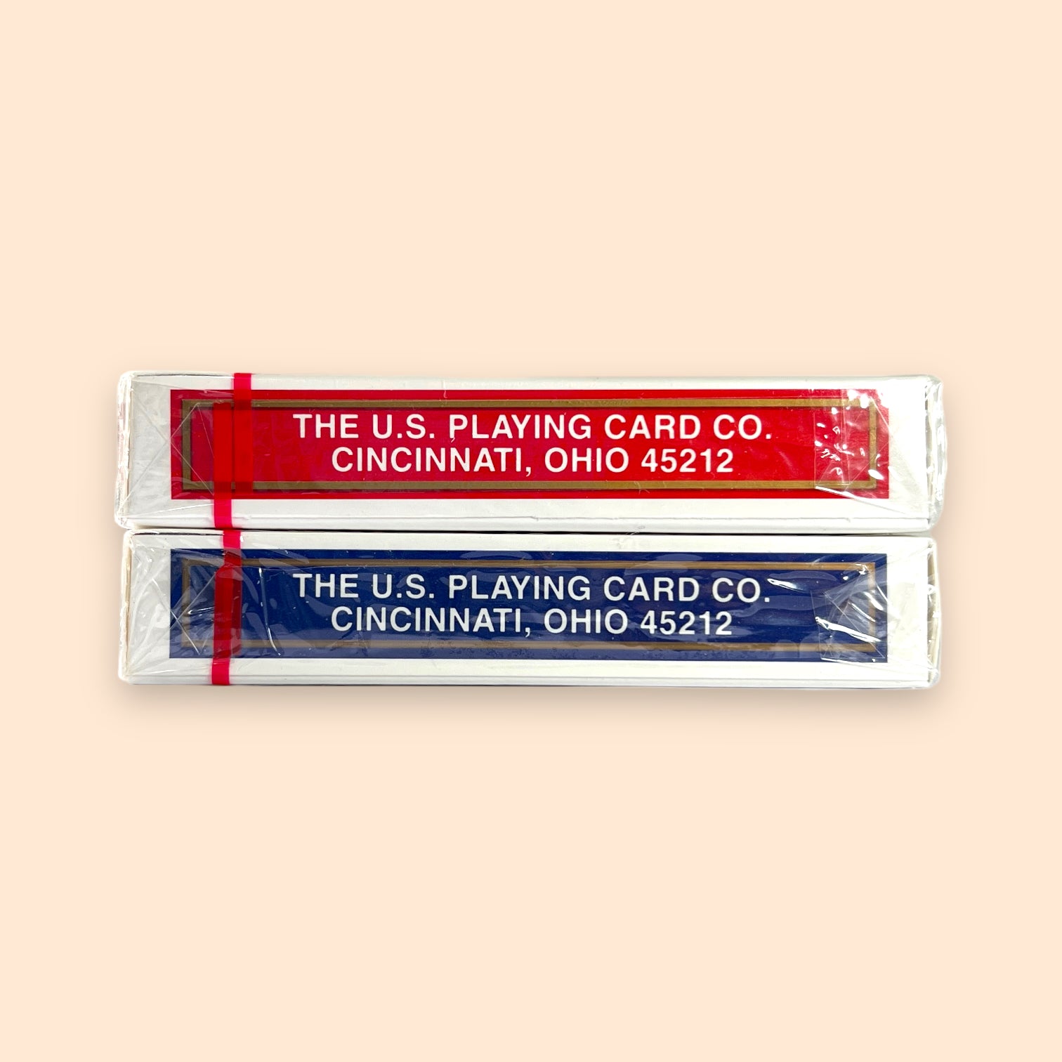Tally-Ho Mr. Maeda Red & Blue Gold Border Playing Cards