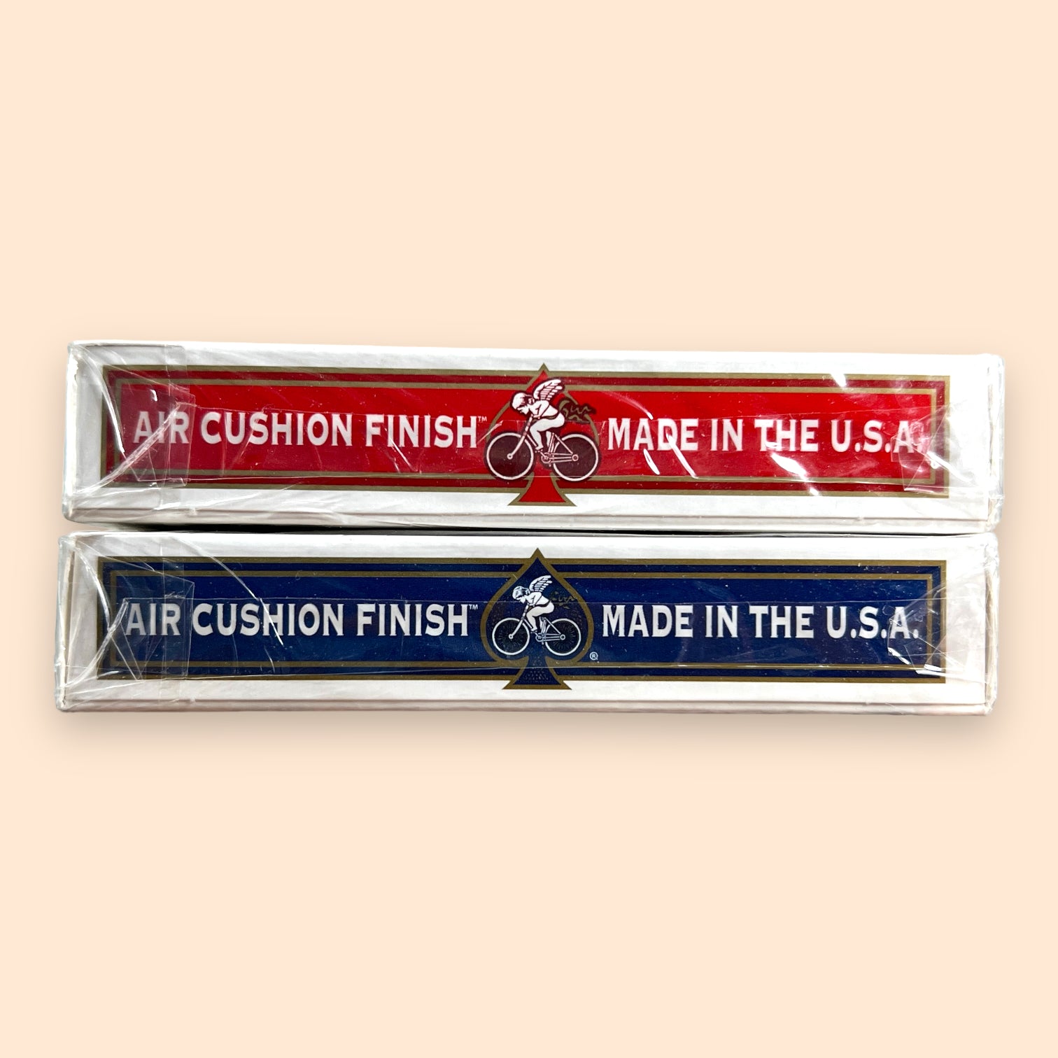 Bicycle Cupid Back Red/Gold + Blue/Gold Playing Cards