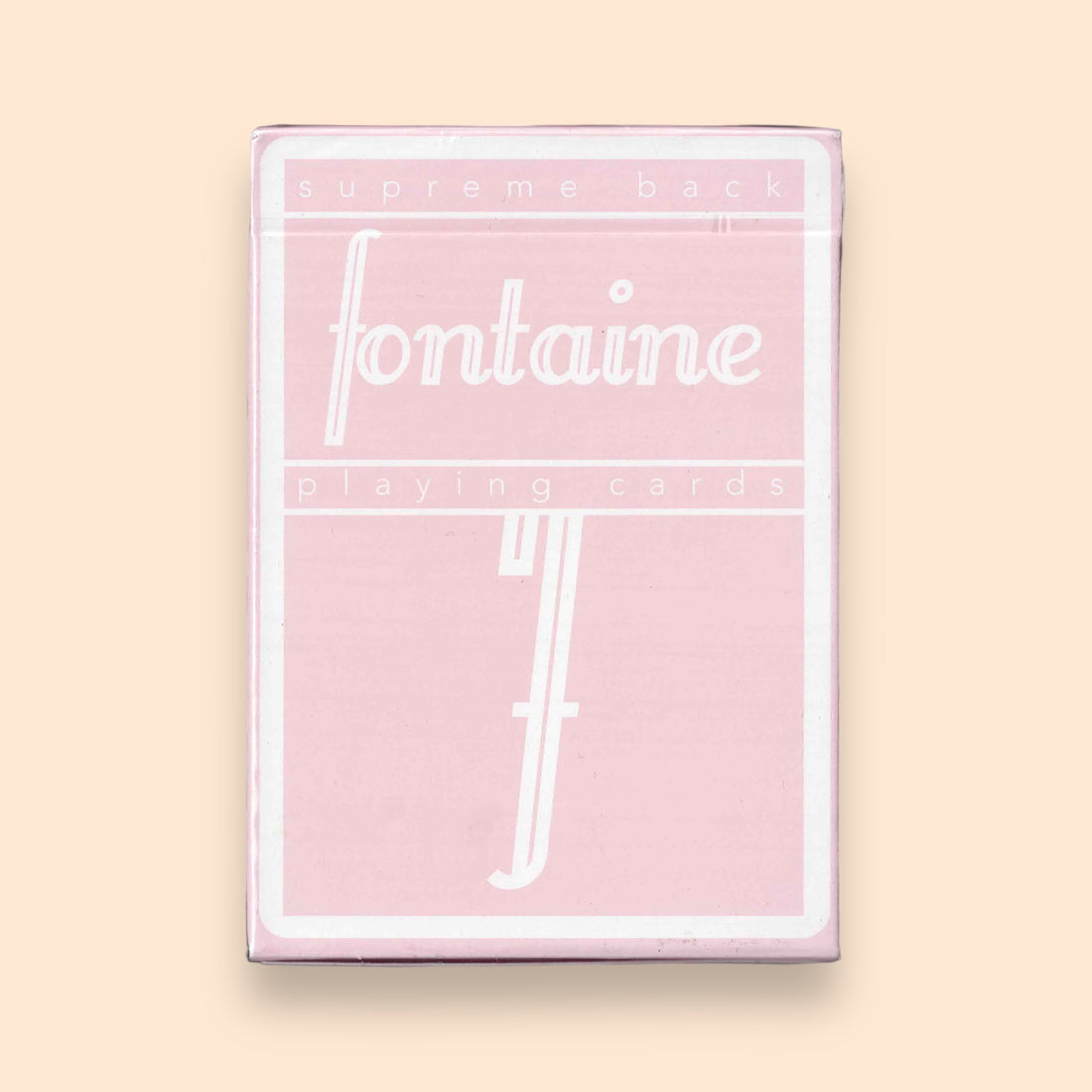 Pink Fontaine Playing Cards