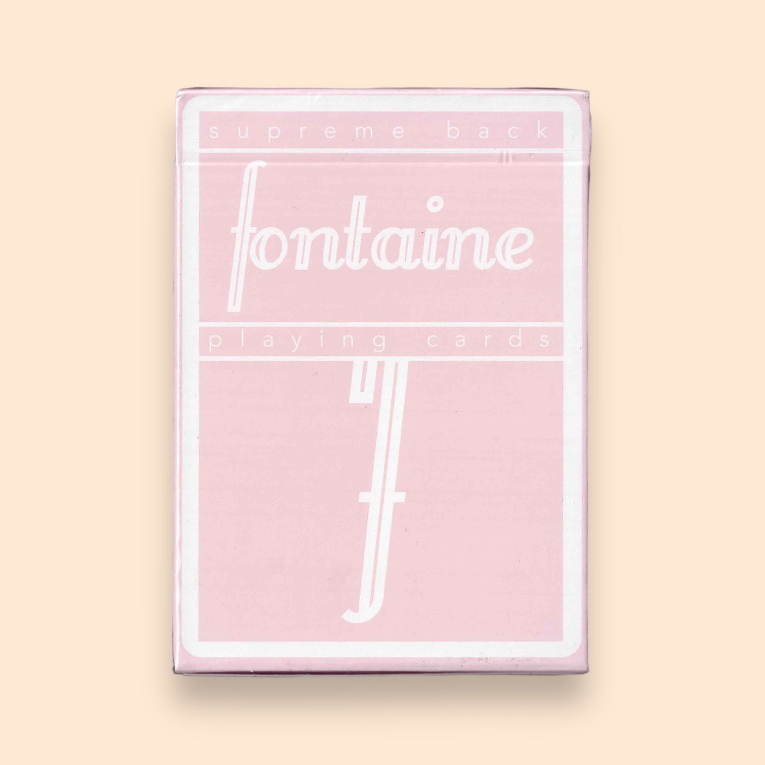 Pink Fontaine Playing Cards