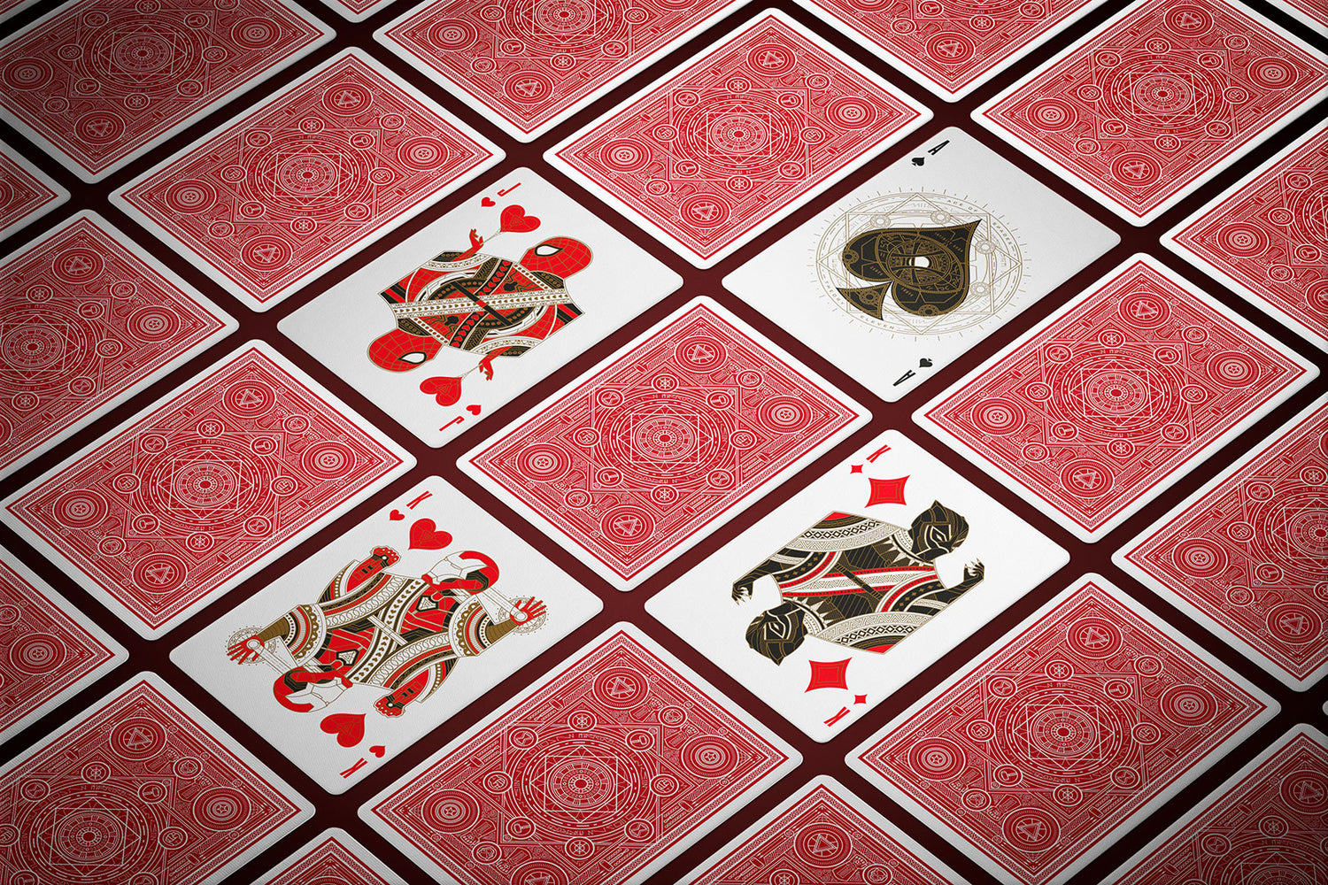 Avengers: Red Edition Playing Cards