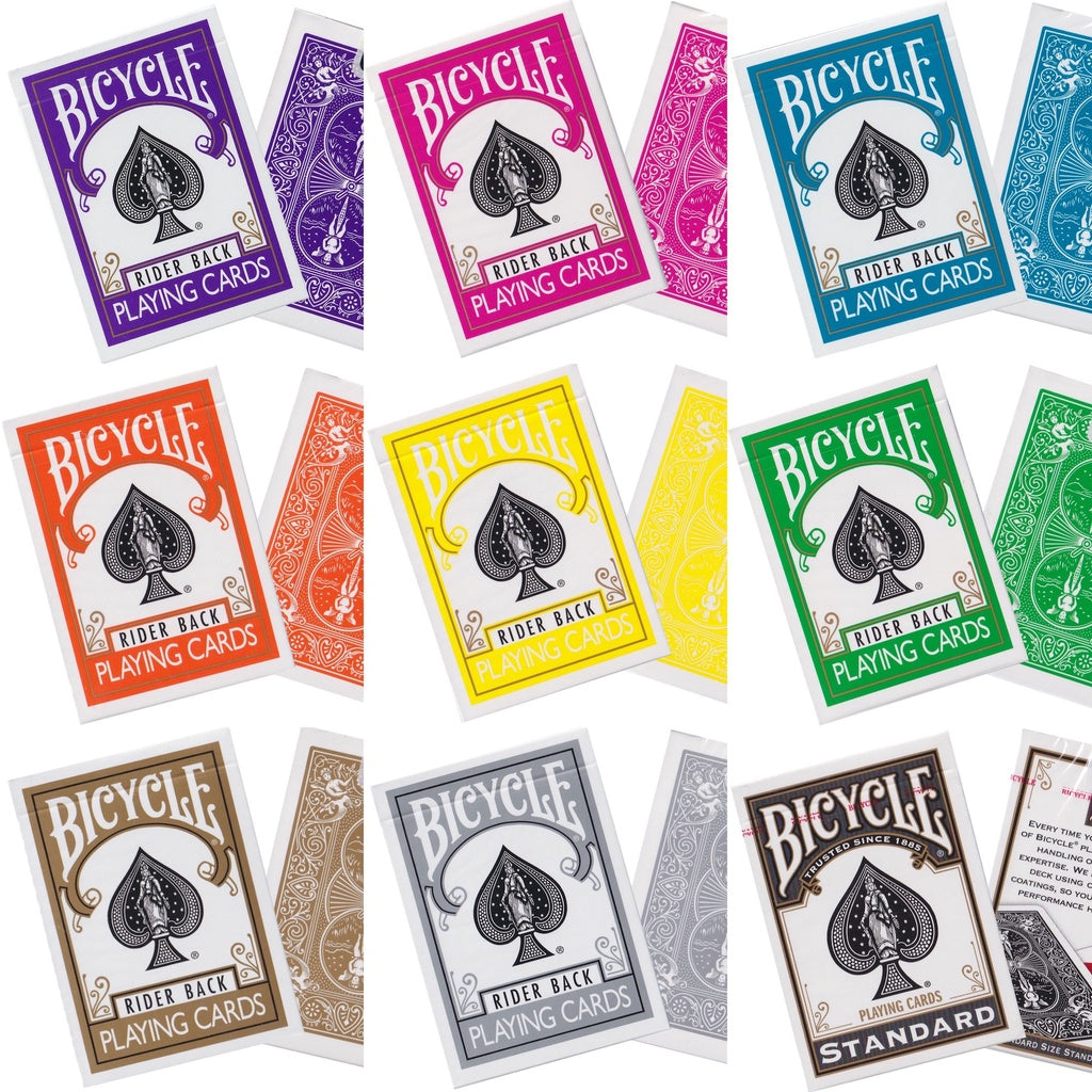 Bicycle Color Series Rider Back Playing Poker Casino Cards – Cardvo
