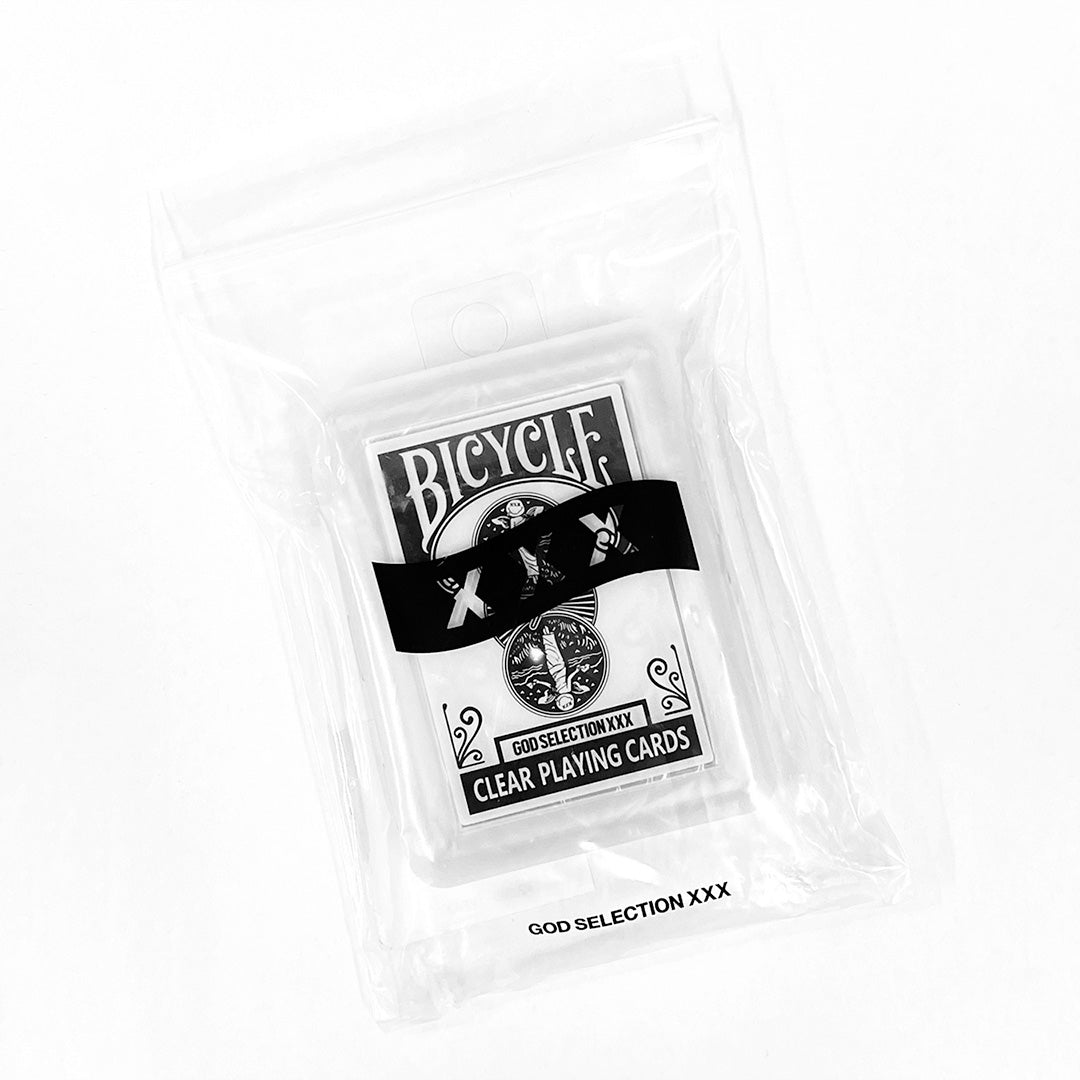 Bicycle God Selection XXX Clear Plastic Playing Cards