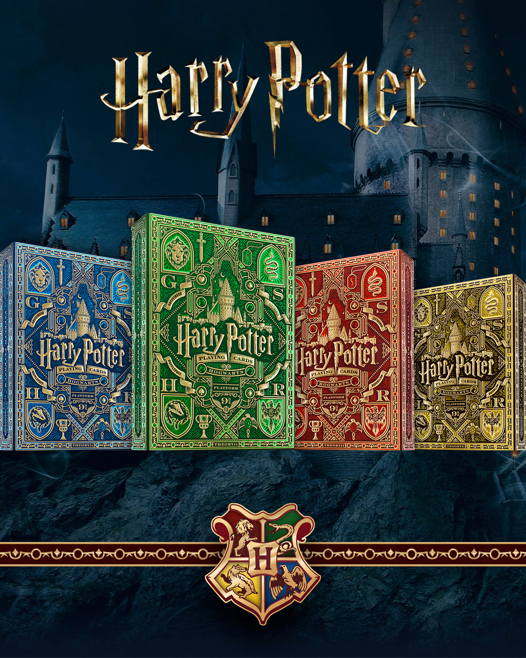 Harry Potter Playing Cards by theory11 Blue - Ravenclaw Harry Potter Playing Cards by theory11 Blue - Ravenclaw