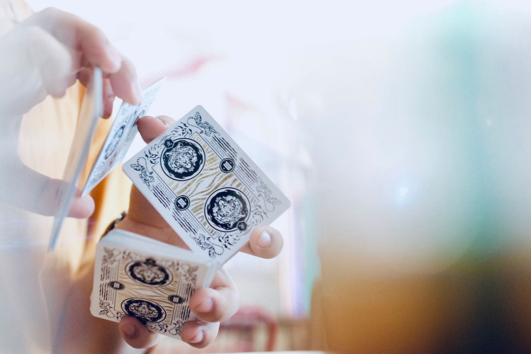 Mantecore Blanc Signed by Edo Huang and Ben Loo playing cards