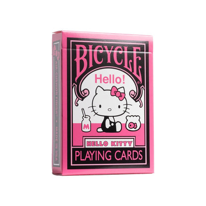 Bicycle Hello Kitty Playing Cards, Black &amp; Pink, Sanrio