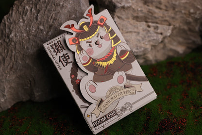 Samurai Otter Playing Cards - Bushido Edition (Scarlet) Playing Cards