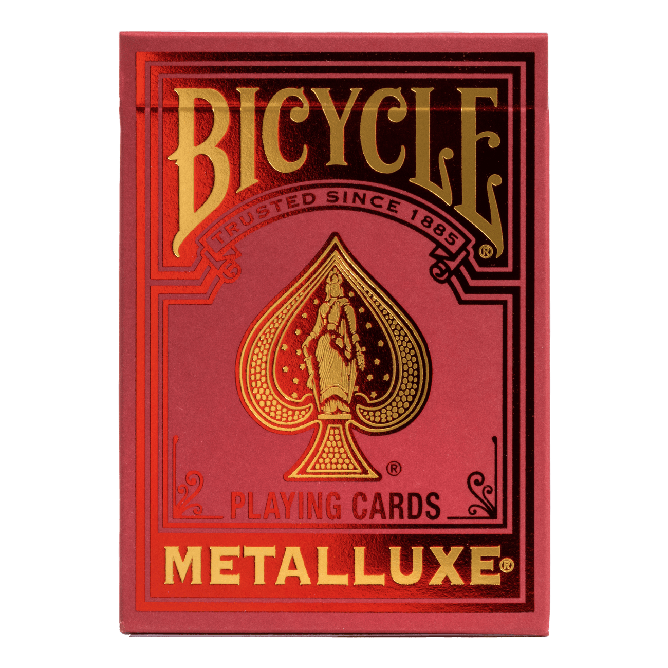 Bicycle Metalluxe Gold Silver Orange Red Green Blue Foil Playing Cards