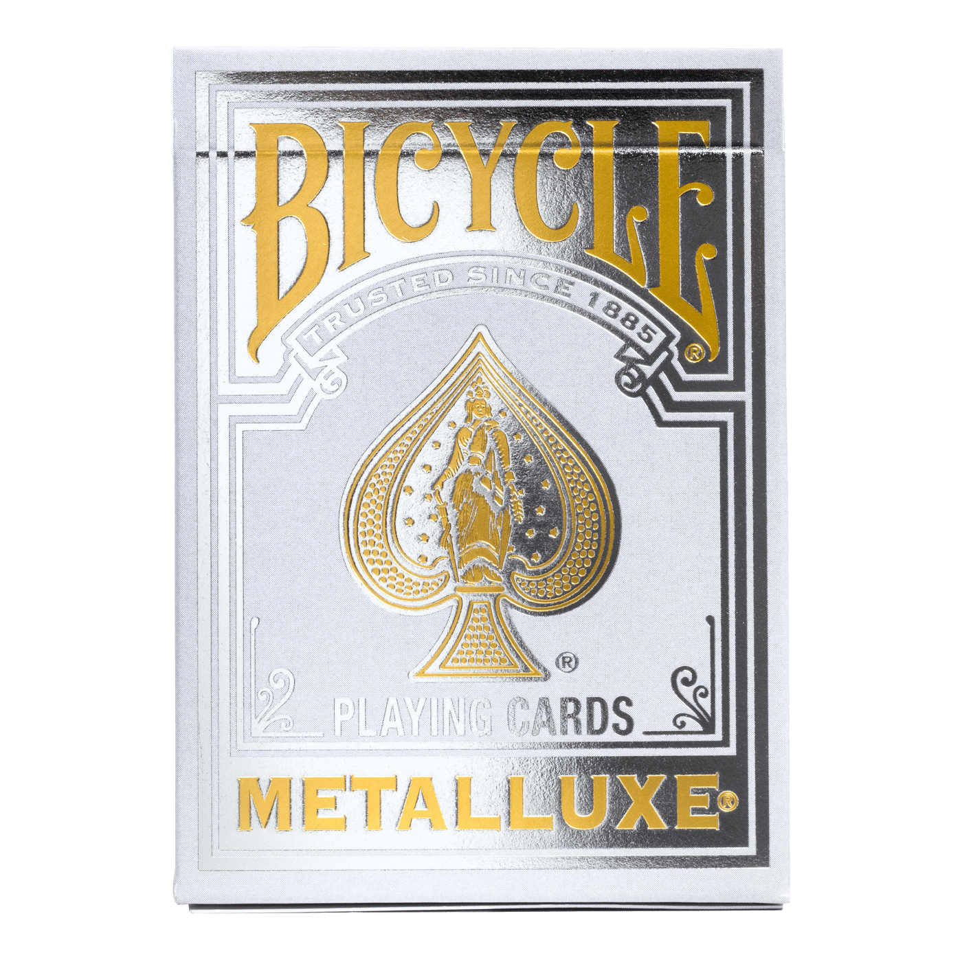 Bicycle Metalluxe Gold Silver Orange Red Green Blue Foil Playing Cards