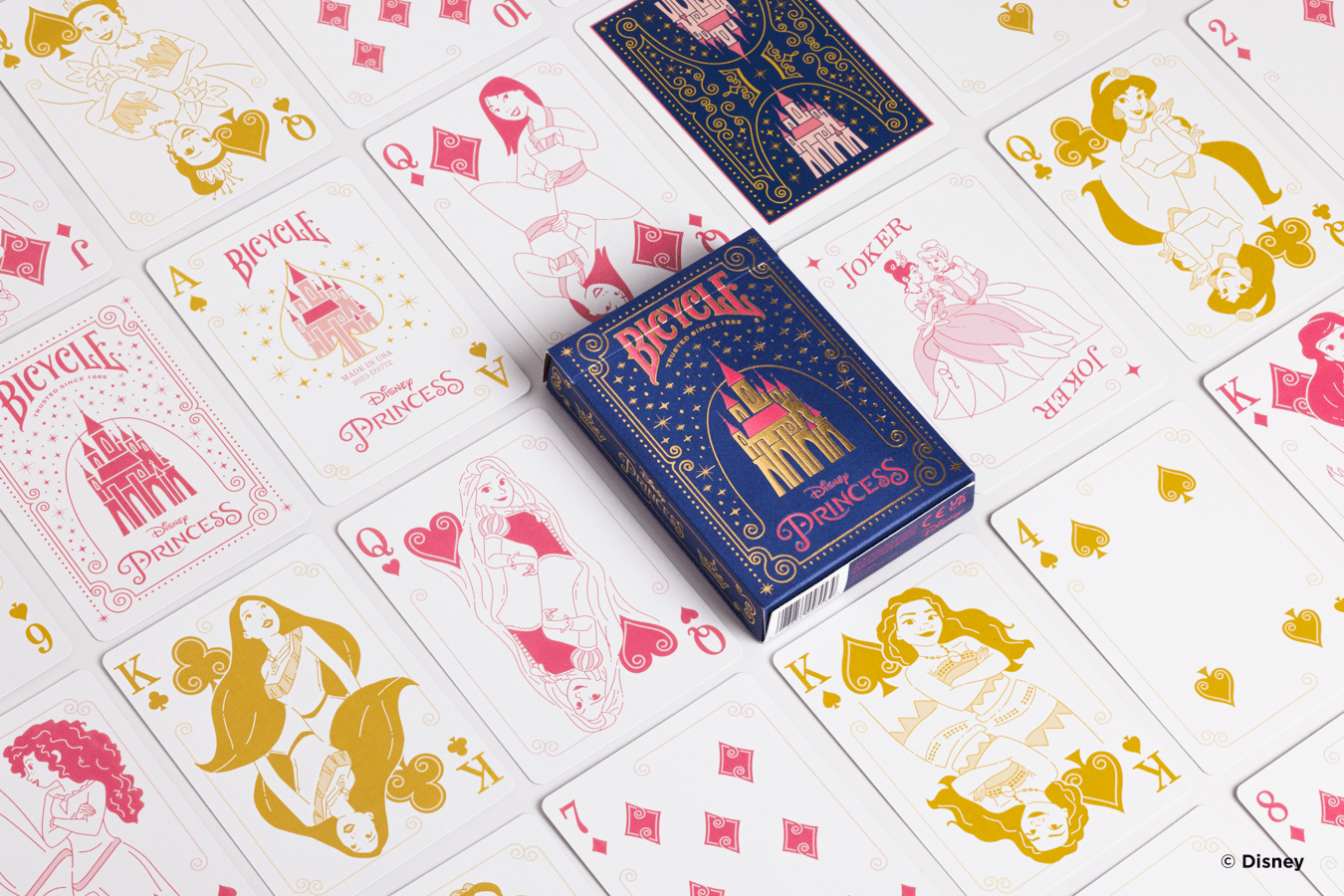 Disney Princess Inspired Playing Cards by Bicycle- Navy
