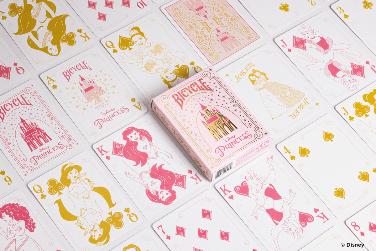Disney Princess Inspired Playing Cards by Bicycle Pink &amp; Blue