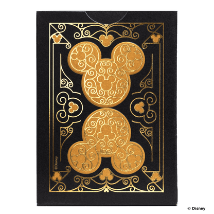 Disney Mickey Mouse inspired Black and Gold Playing Cards by Bicycle