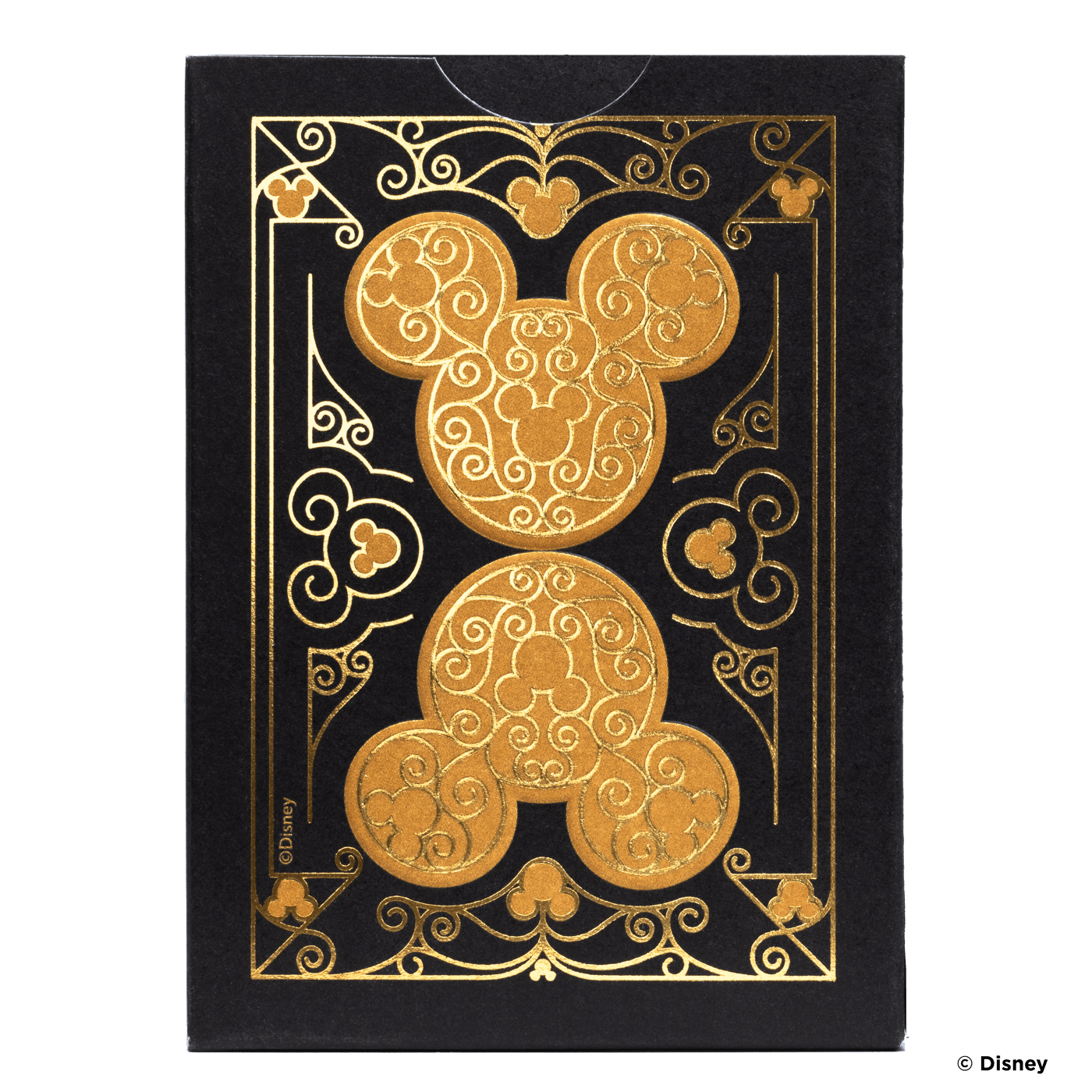 Disney Mickey Mouse inspired Black and Gold Playing Cards by Bicycle