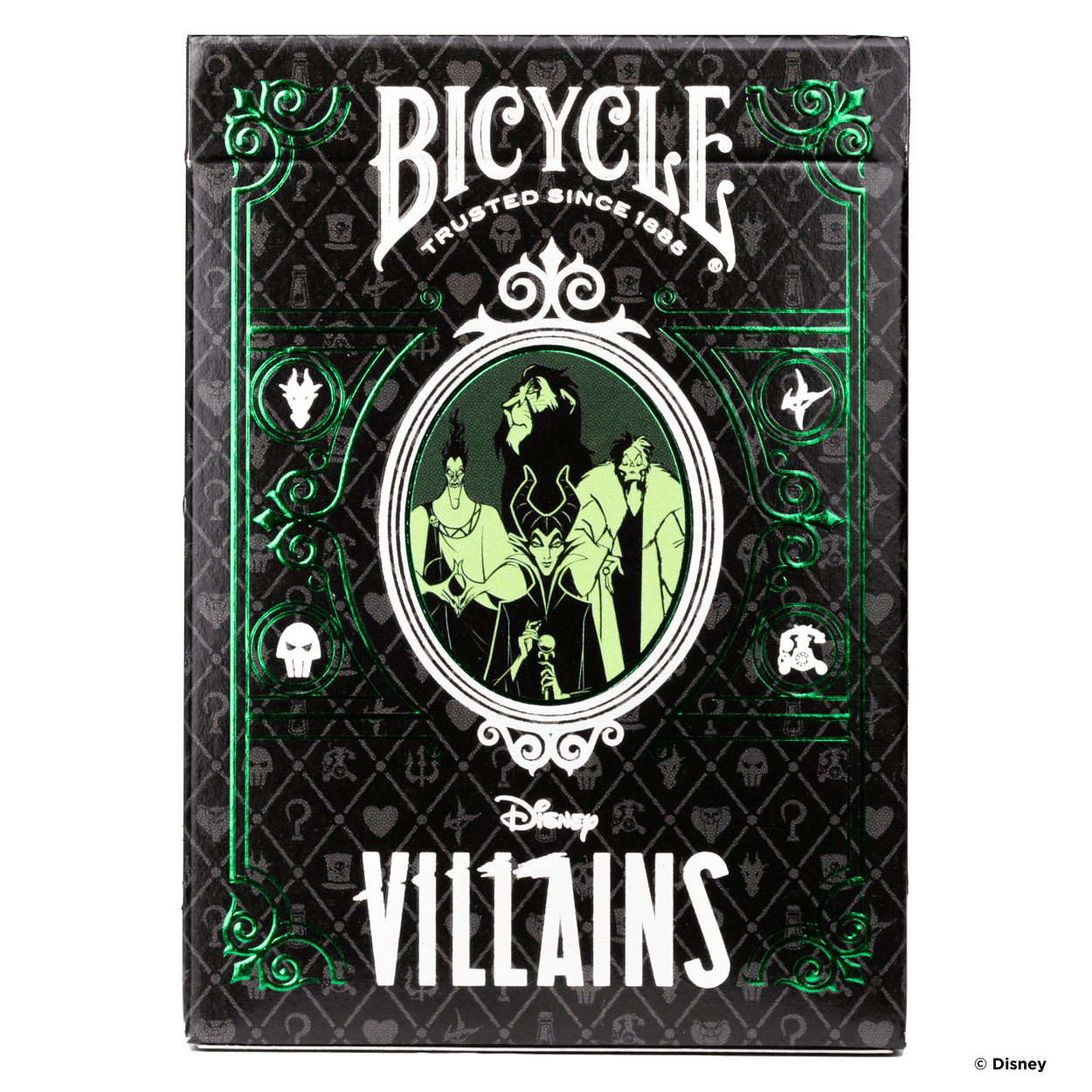 Disney Villains Inspired Playing Cards by Bicycle- Green