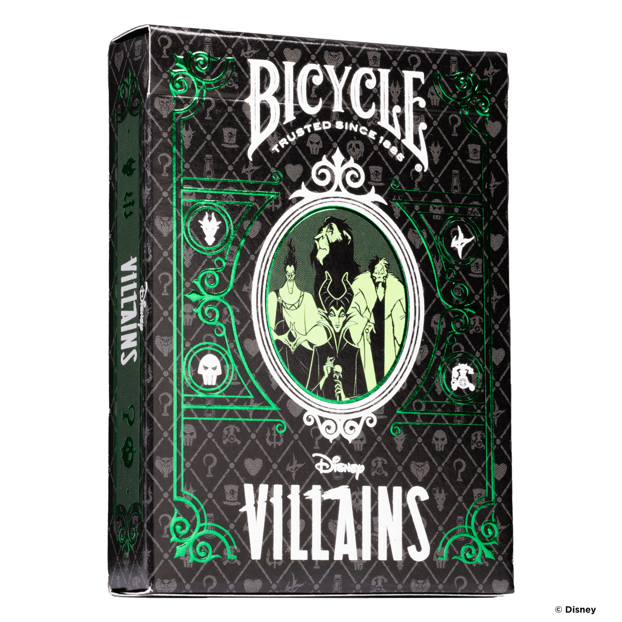 Disney Villains Inspired Playing Cards by Bicycle- Green