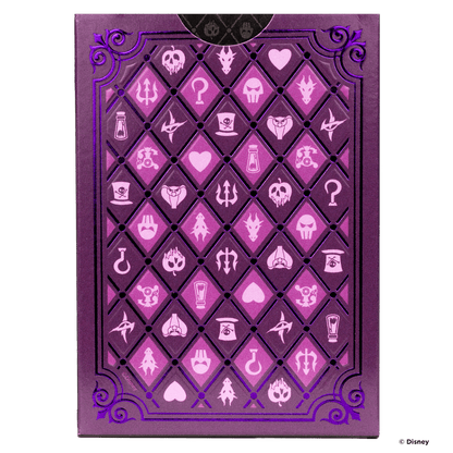 Disney Villains Inspired Playing Cards by Bicycle Green &amp; Purple