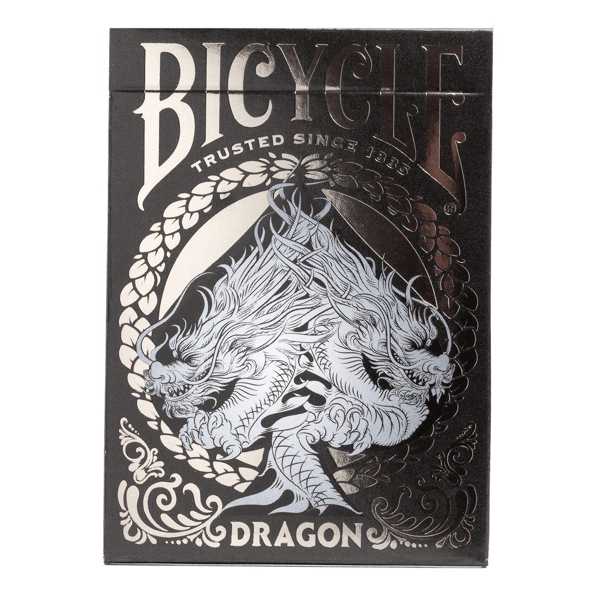 Bicycle Dragon Blue Black Red Gold Playing Cards