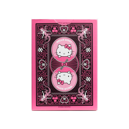Bicycle Hello Kitty Playing Cards, Black &amp; Pink, Sanrio