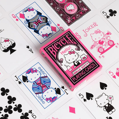 Bicycle Hello Kitty Playing Cards, Black &amp; Pink, Sanrio