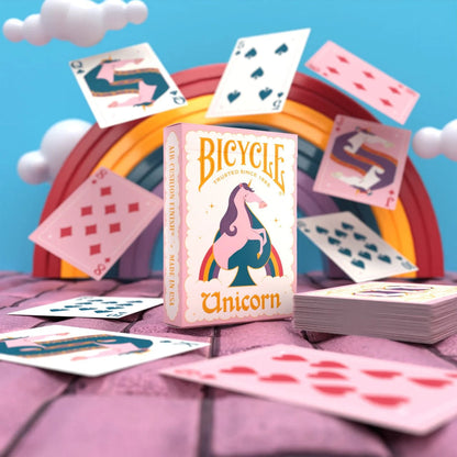 Bicycle Unicorn Pink Playing Cards