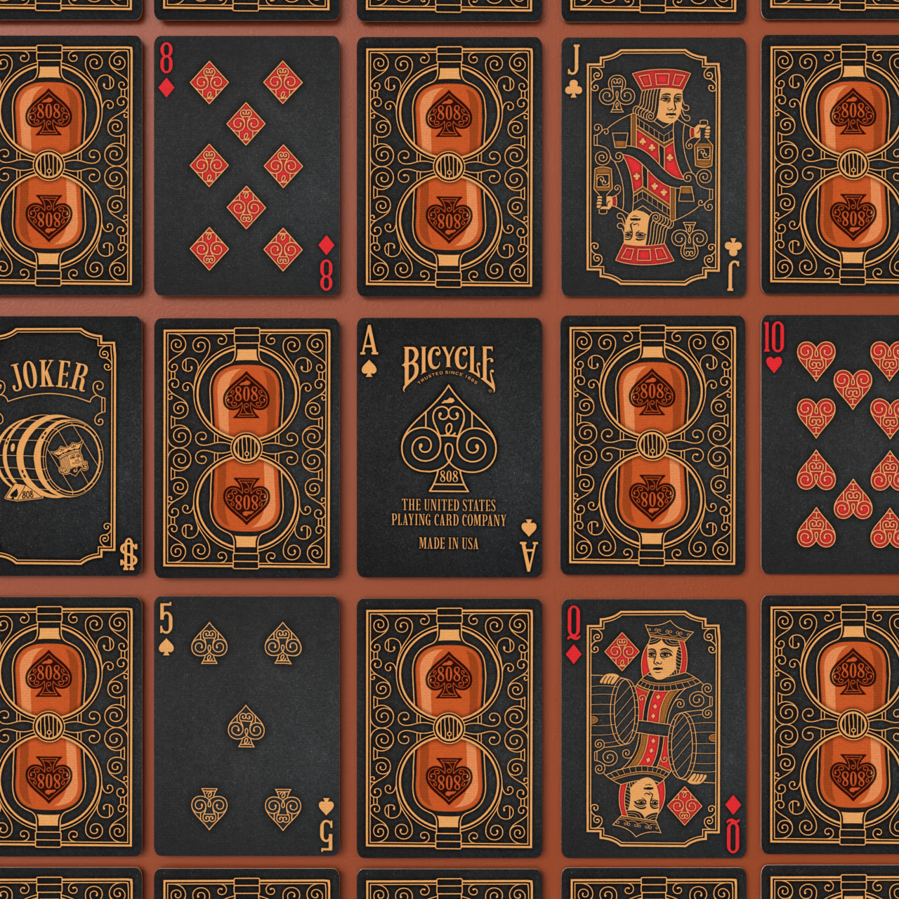 Bicycle Bourbon Black Label Playing Cards