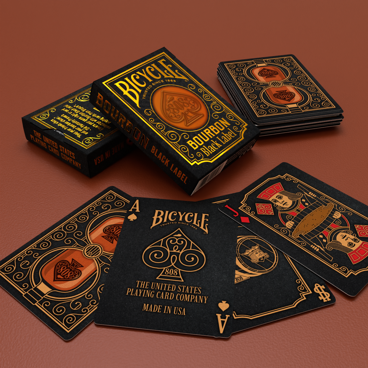 Bicycle Bourbon Black Label Playing Cards
