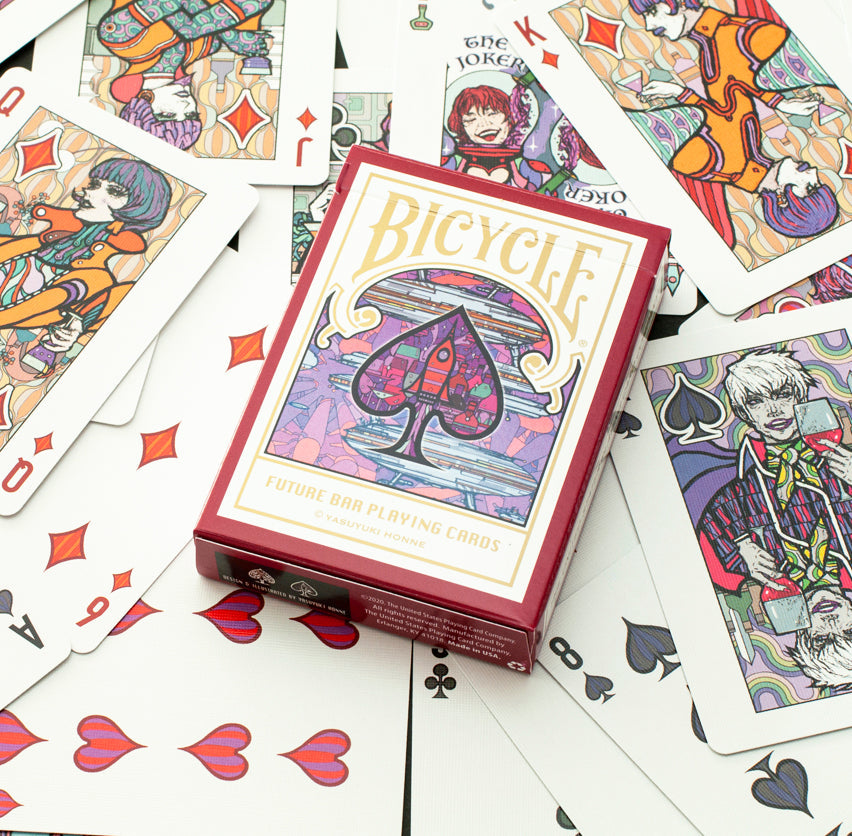 Bicycle Future Bar Playing Cards + Free Post Card & Goodies