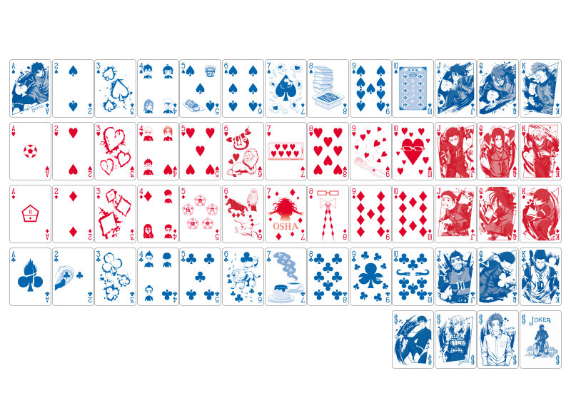 Bicycle Blue Lock Playing Cards by Yusuke Nomura