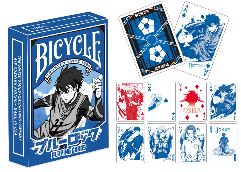 Bicycle Blue Lock Playing Cards by Yusuke Nomura