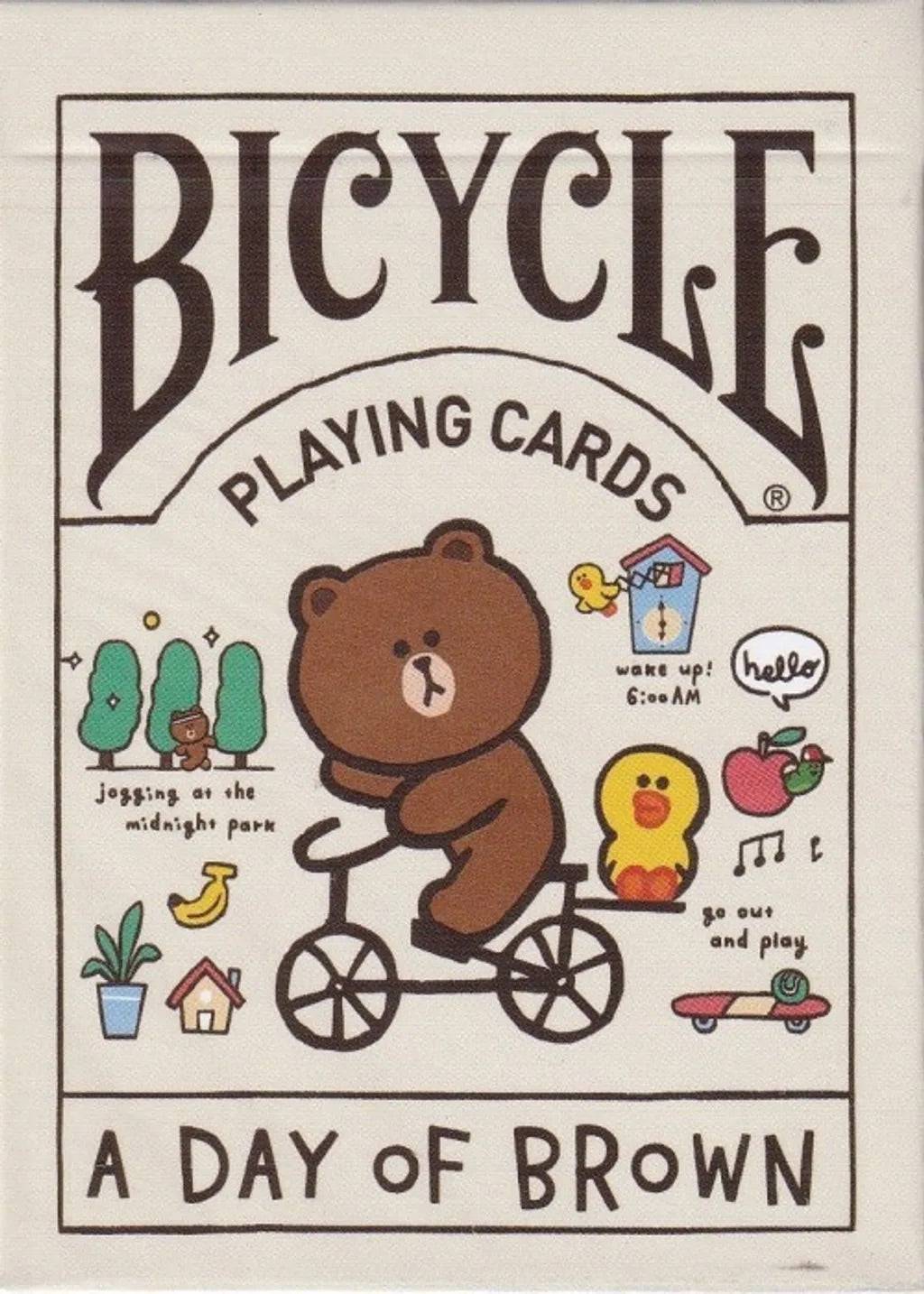 Bicycle x LINE FRIENDS A Day Of Brown and Doodle Playing Cards