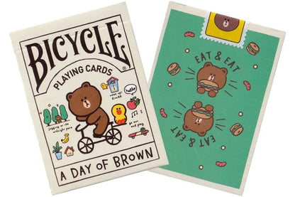 Bicycle x LINE FRIENDS A Day Of Brown and Doodle Playing Cards