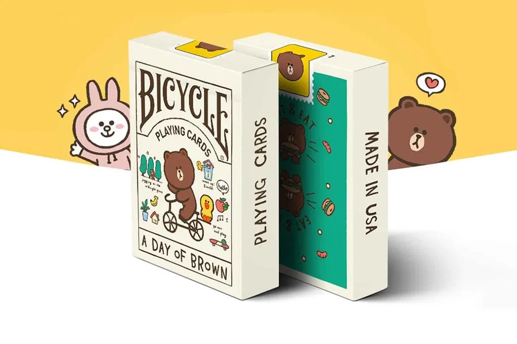 Bicycle x LINE FRIENDS A Day Of Brown and Doodle Playing Cards