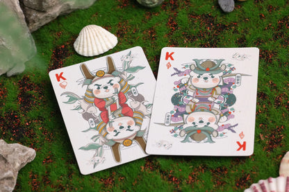 Samurai Otter Hono Red &amp; Mizu Blue Edition Playing Cards