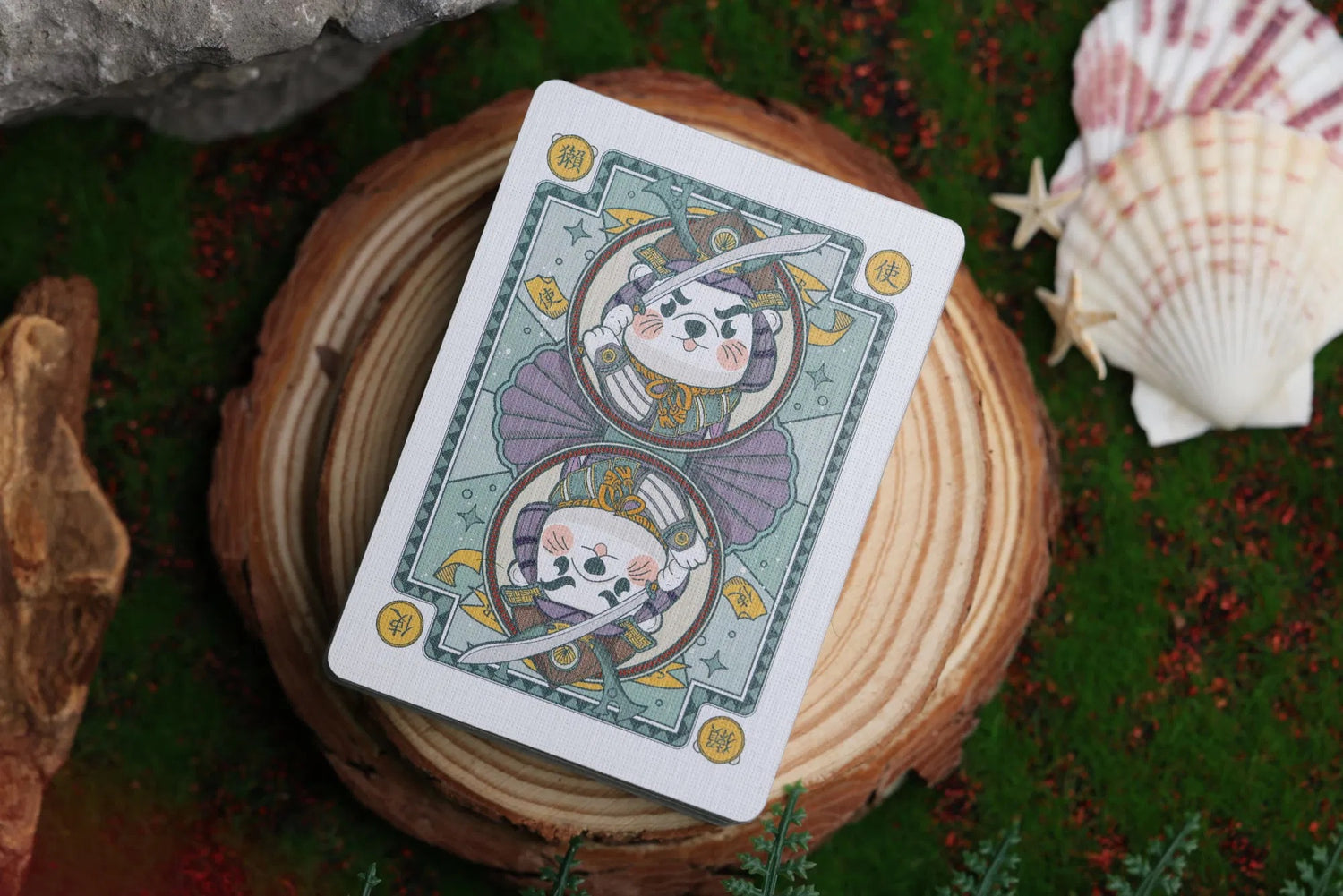 Samurai Otter Hono Red &amp; Mizu Blue Edition Playing Cards