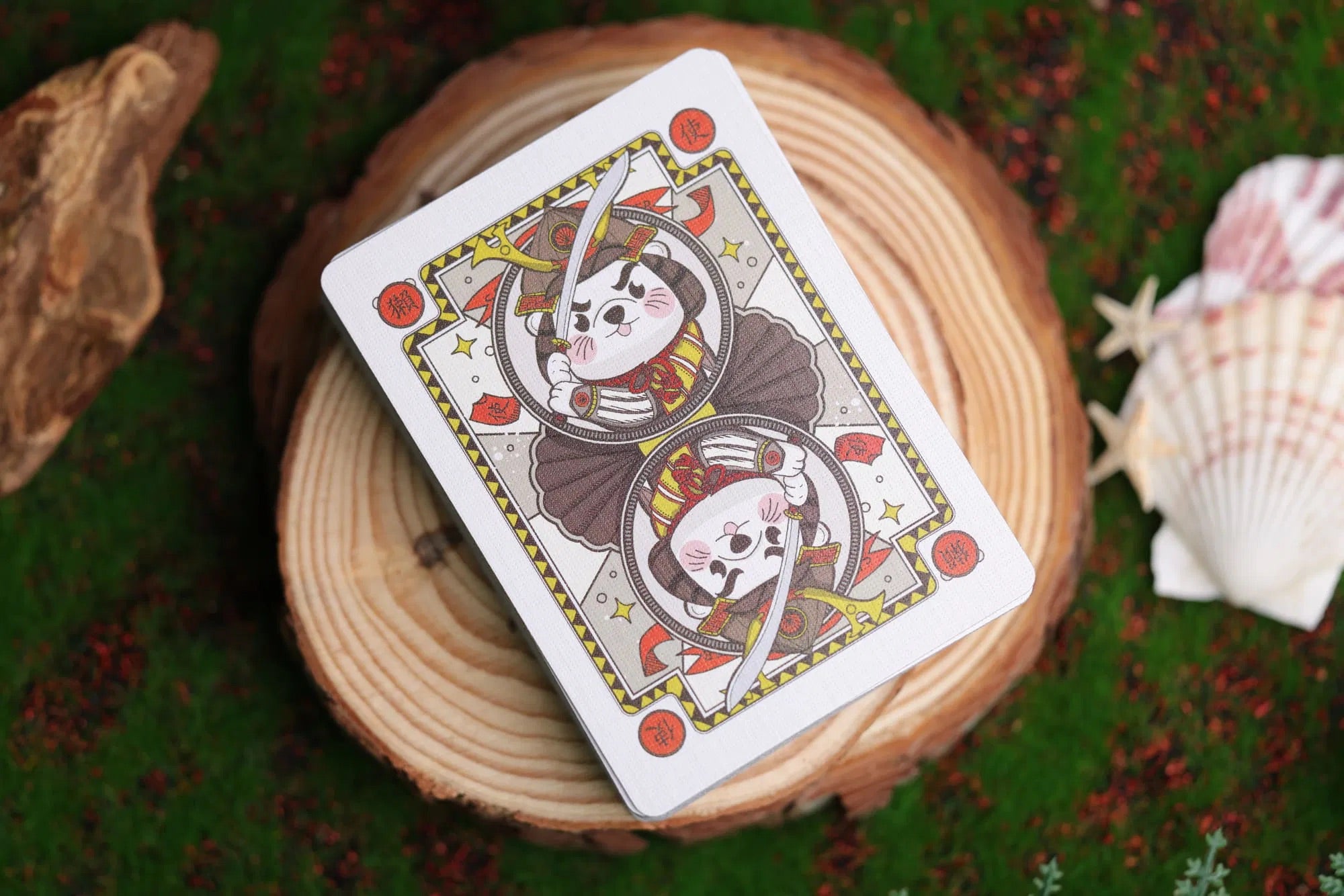 Samurai Otter Hono Red &amp; Mizu Blue Edition Playing Cards