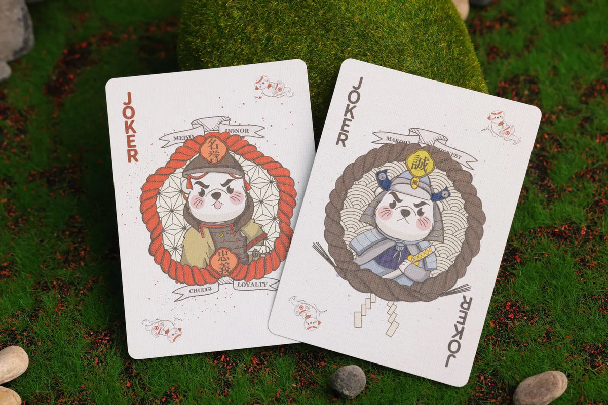 Samurai Otter Hono Red &amp; Mizu Blue Edition Playing Cards