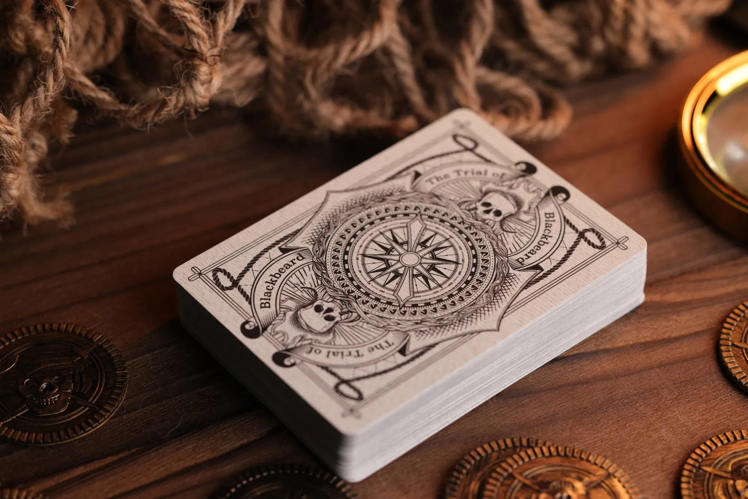 Trial of Blackbeard Playing Cards - Pearl White Edition