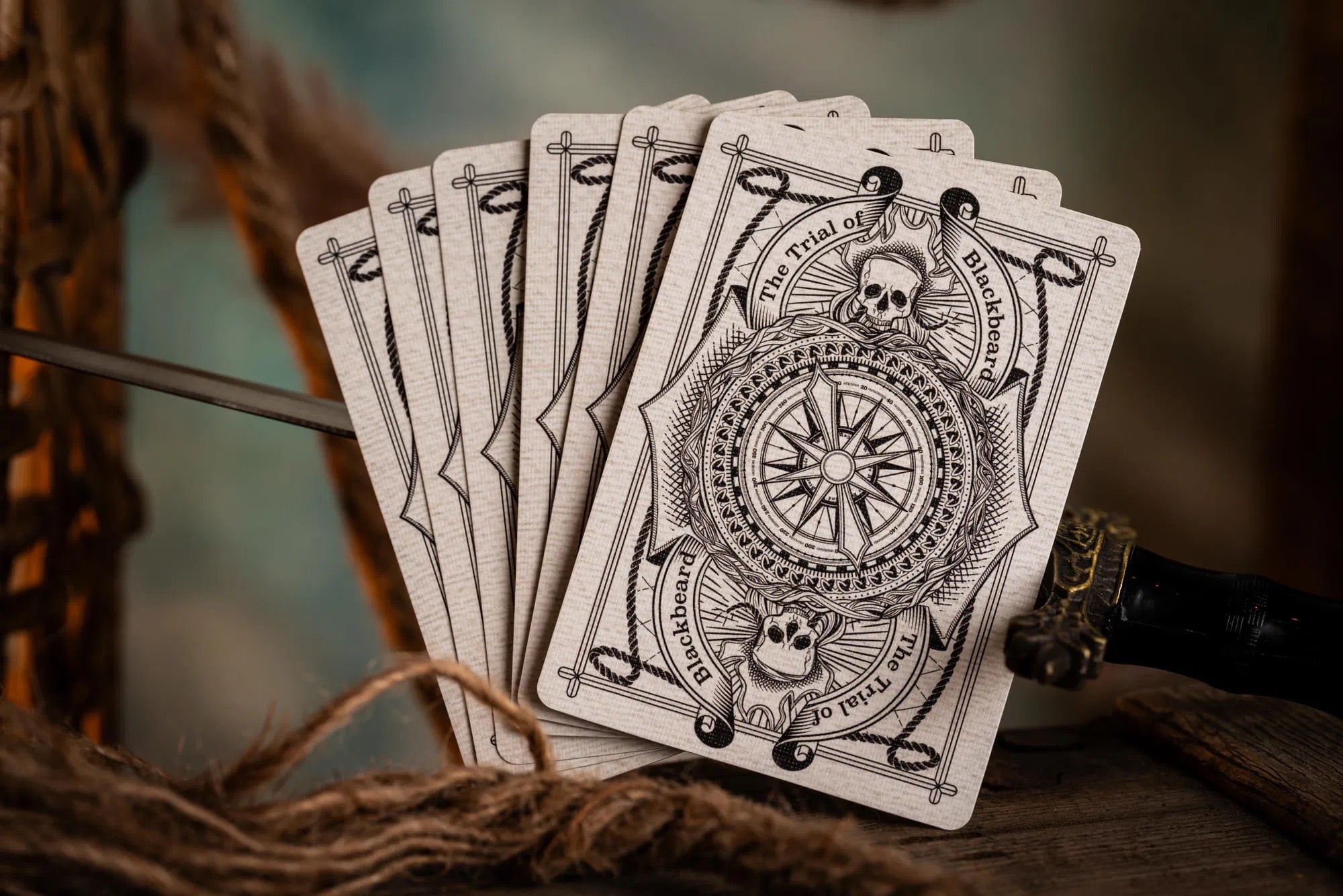 Trial of Blackbeard Playing Cards - Special Pearl White Edition